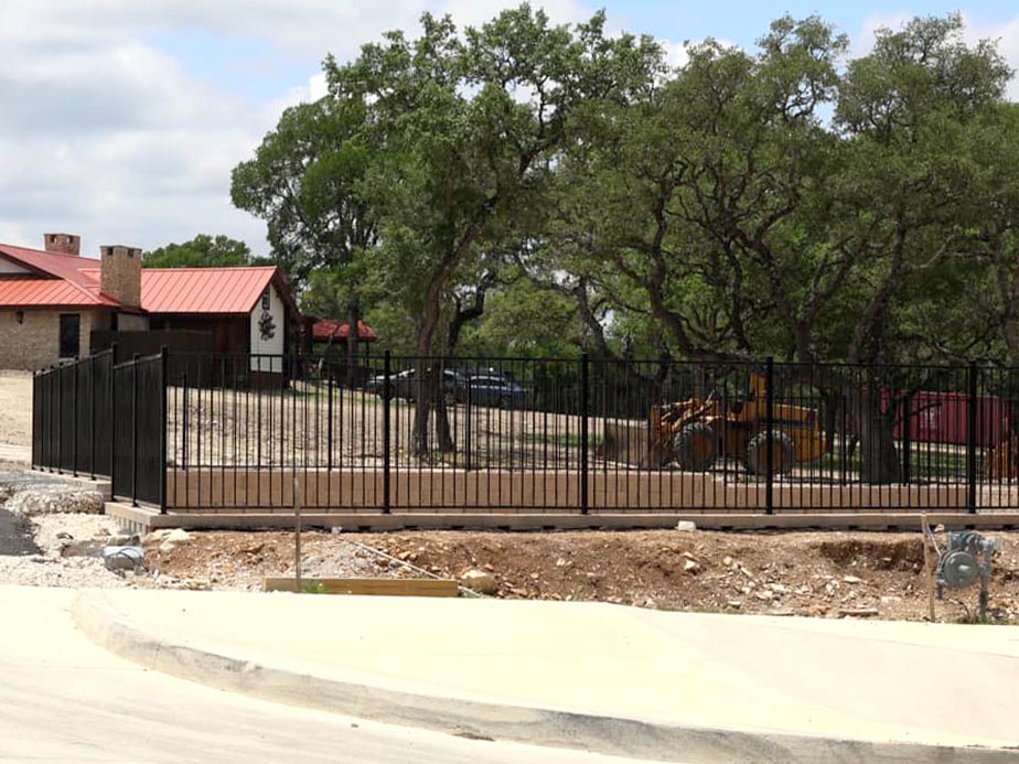 Commercial Aluminum security fencing in San Antonio Texas