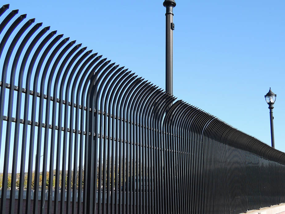 Commercial Wrought Iron fence installation for the San Antonio Texas area.