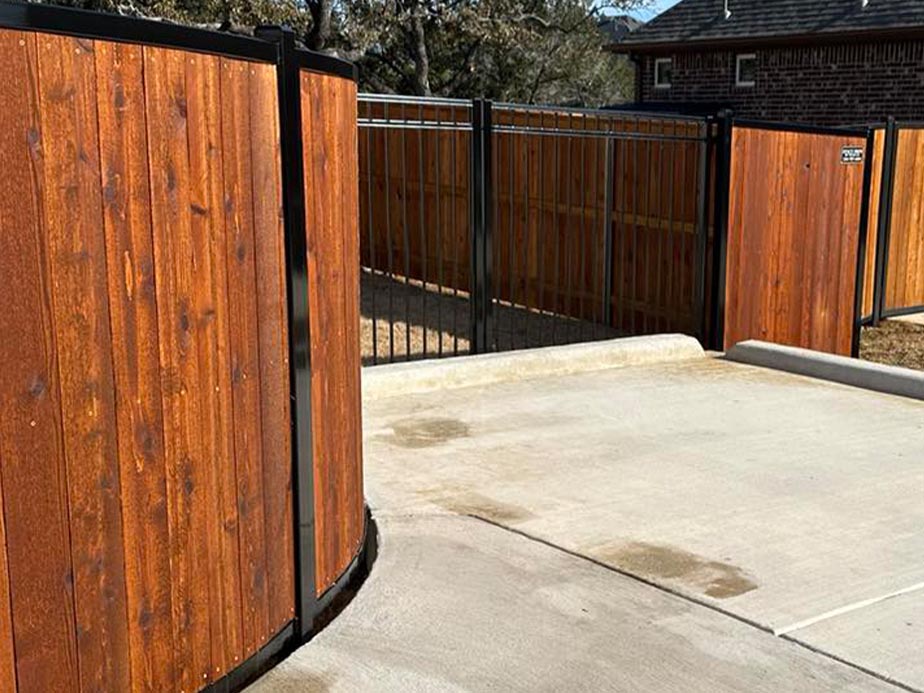Residential Mixed Material Fence Company In San Antonio Texas