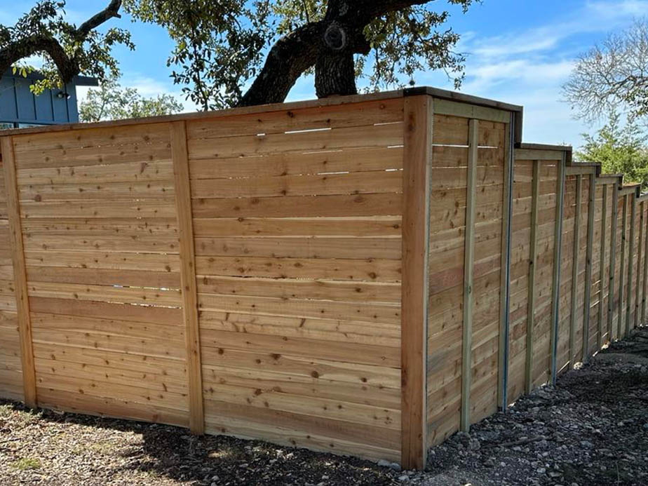 Wood decorative fencing in San Antonio Texas