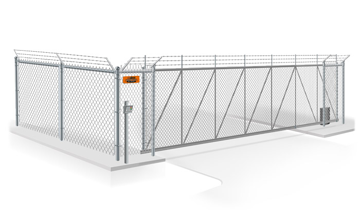 Commercial cantilever gate installation company for the San Antonio Texas area.