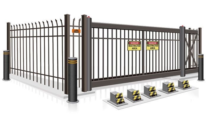 Commercial high security vehicle entry gate installation company for the San Antonio Texas area.