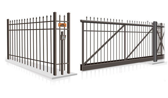 Commercial V-Track slide gate company in the San Antonio Texas area.