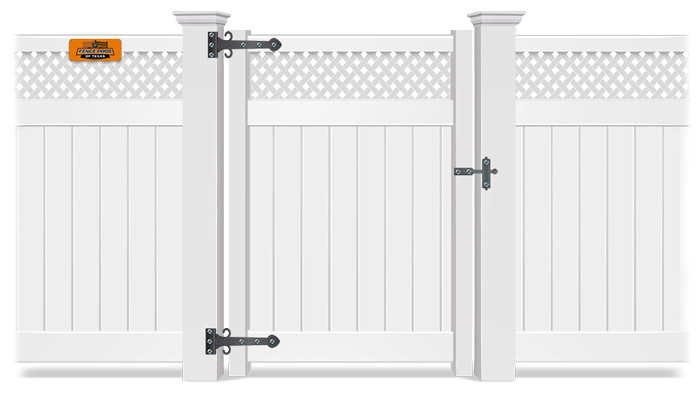 Residential residential vinyl gate contractor in San Antonio Texas