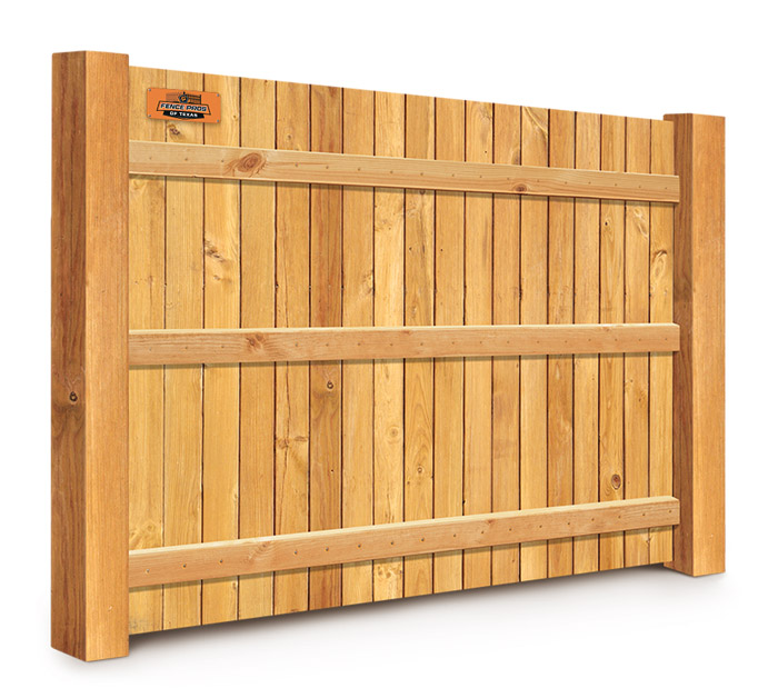 Wood fence features popular with San Antonio Texas homeowners