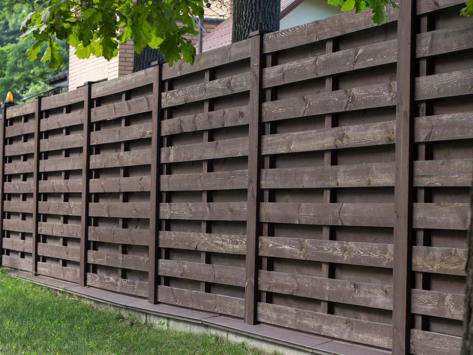 Castroville TX Shadowbox style wood fence