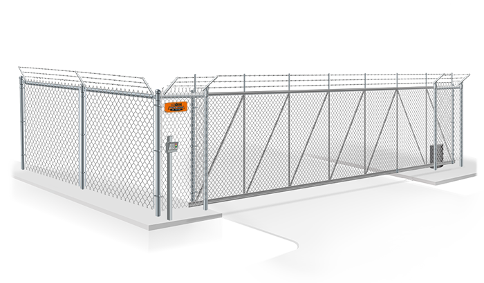 Commercial Cantilever gate installation company in  Castroville Texas