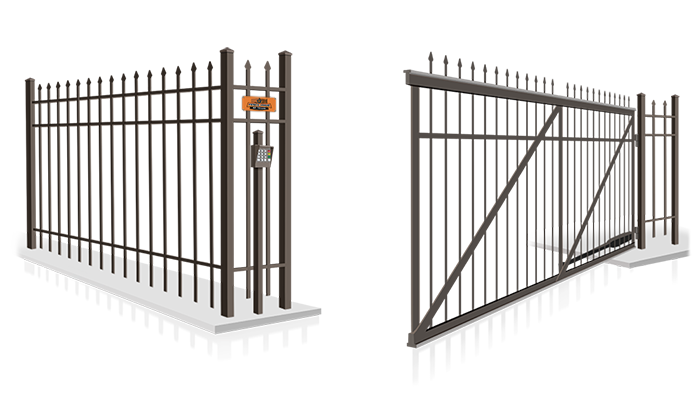 Commercial swing gate installation company in  Castroville Texas