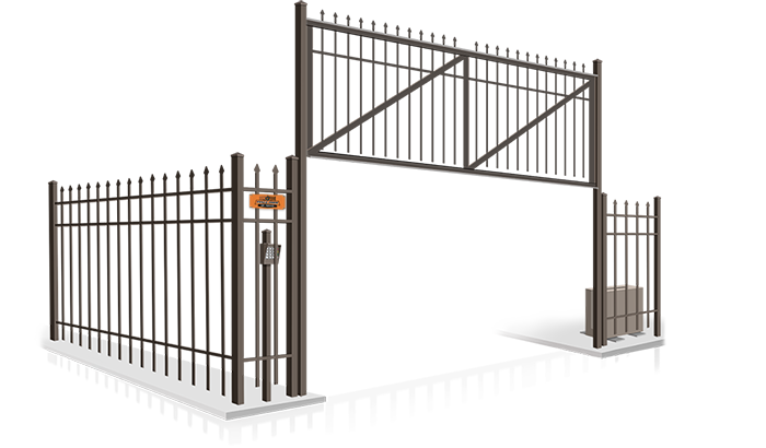 Commercial vertical lift gate installation company in  Selma Texas