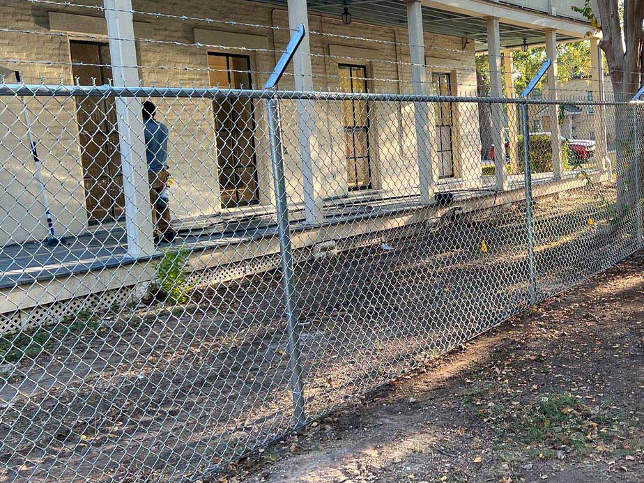 Security Fence Example in Timberwood Park Texas